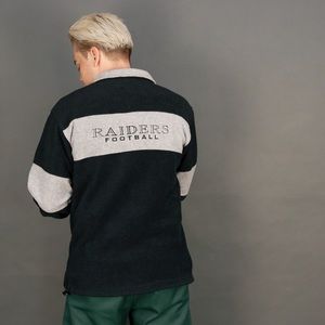 1990’s color block Oakland Raiders zip up fleece